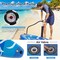 Blue Inflatable SUP Board Drop Stitch PVC EVA Aluminum Alloy Paddle Adjustable Length